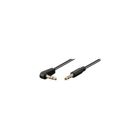 MicroConnect 3.5mm Minijack Cable 1,5m 90° Reference: AUDLL1.5A