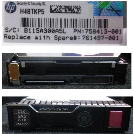 HP 6TB hot-plug Référence: 761497-001