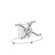 Erard Pro PLASMATECH socle fixe H:40cm Référence: 400451-ERARD
