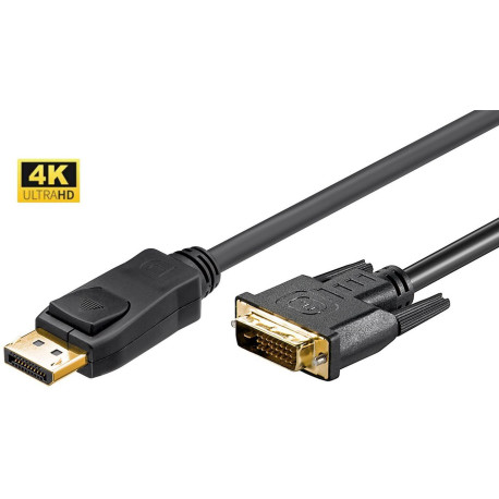 MicroConnect DisplayPort to DVI-D Cable 1m Référence: DP-DVI-MM-100