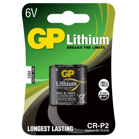 GP LITHIUM BATTERY CR P2 Référence: CR-P2 1-P