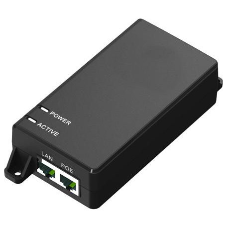 MicroConnect 60W 802.3af/at PoE Injector UK Reference: POEINJ-60W-UK