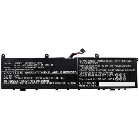CoreParts Laptop Battery for Lenovo Référence: W125993518