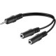 MicroConnect 3.5 mm audio Y cable adapter Reference: AUDLR02