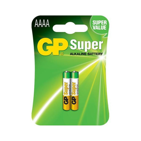 GP Batteries SUPER ALKALINE AAAA / LR61 Reference: AAAA 2-P 25A