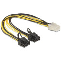 Delock PCI Express power cable 6 pin Référence: W127153101