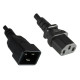 MicroConnect PowerCord C13-C20 0.5M Black Reference: PE030605