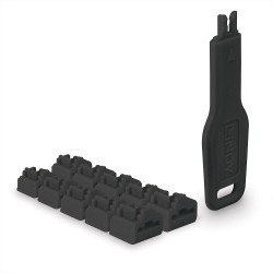 Lindy RJ45 Port Locks Black, 10x + Référence: W128912134