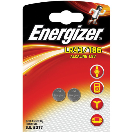 Energizer ALKALINE LR43/186 2PK Reference: 639319