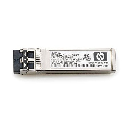 Hewlett Packard Enterprise 8Gb Shortwave B FC SFP+ 1 Reference: AJ716B-RFB