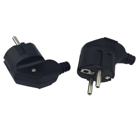 MicroConnect Angled schuko power plug, Référence: W129231145