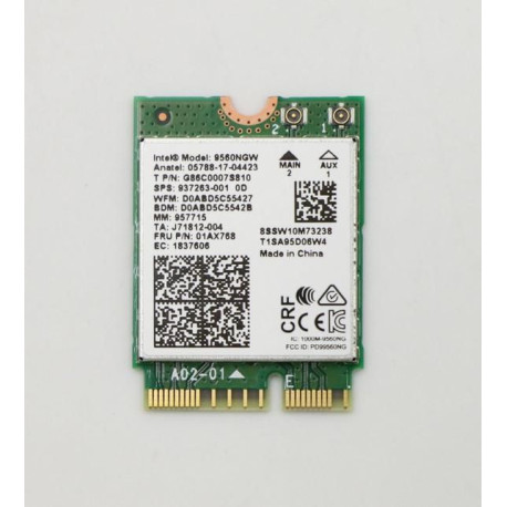 Lenovo Wireless Card CMB IN 9560 Référence: W125634902