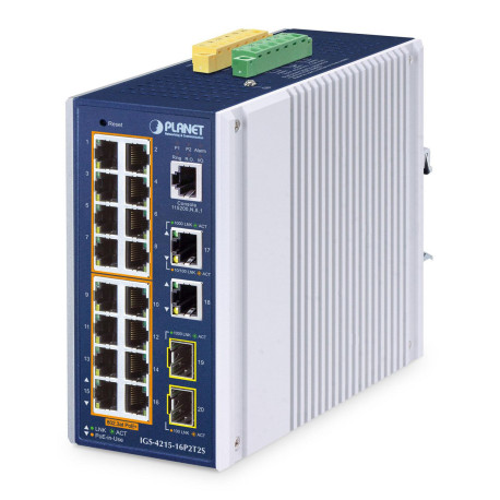 Planet IP30 Industrial L2/L4 16-Port Référence: W128778029