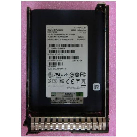 HP 960GB SATA 6G SFF RI DS SSD Référence: 875656-001