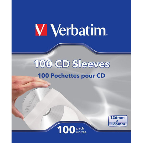 Verbatim CD PAPER SLEEVES 100 PACK Reference: W125625527