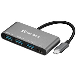 Sandberg USB-C to 3xUSB 3.0 Hub + PD Référence: 136-03