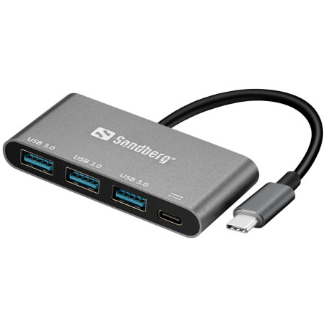 Sandberg USB-C to 3xUSB 3.0 Hub + PD Référence: 136-03