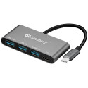 Sandberg USB-C to 3xUSB 3.0 Hub + PD Référence: 136-03