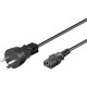 MicroConnect Power Cord DK 5m IEC320 EDB. Reference: PE120450