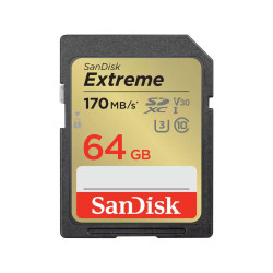 Sandisk Extreme 64 Gb Sdxc Uhs-I Référence: W128273816