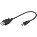 MicroConnect USB A - Mini USB B 5P 0.2m F-M Reference: USBAFBM