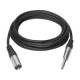 Vivolink XLR M to jack cable 1 m Black Ref: PROAUDXLRJACK1