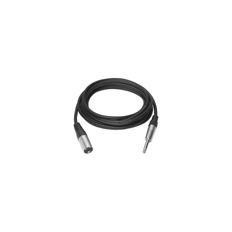 Vivolink XLR M to jack cable 1 m Black Ref: PROAUDXLRJACK1