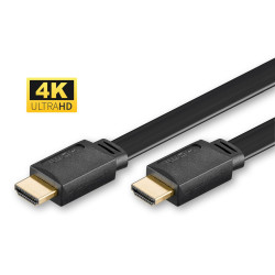 MicroConnect HDMI High Speed Flat cable, 5m Référence: HDM19195V1.4FLAT
