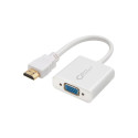 MicroConnect Adapter HDMI - VGA M/F, White Référence: HDMVGA1