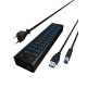 ICY BOX 13Port USB 3.0 Hub w/ Charge Référence: IB-AC6113