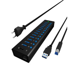 ICY BOX 13Port USB 3.0 Hub w/ Charge Référence: IB-AC6113