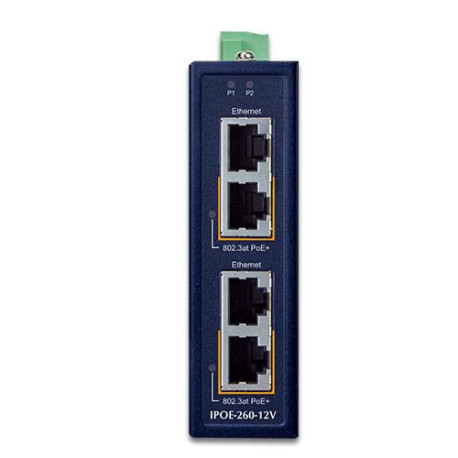 Planet Industrial 2-port 10/100/1000T Référence: IPOE-260-12V