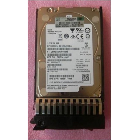 Hewlett Packard Enterprise 1.2TB SAS 12G 10K SFF DS ST Reference: W126582464 