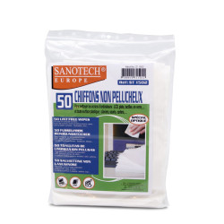 Sanotech Sachet 50 Chiffons Blancs Référence: ST1502