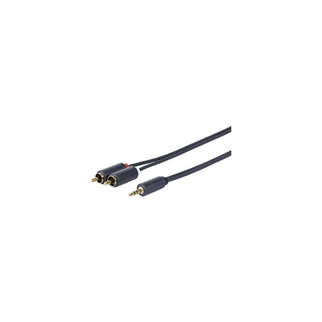 Vivolink 3.5MM - 2 X RCA M-M 2.5 Meter Reference: PROMJRCA2.5