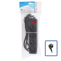 LOGON PROFESSIONAL 4-WAY POWER STRIP: BLACK - Référence: W128317402