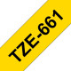 Brother LABEL 36MM BLACK N YELLOW8M Référence: TZE-661
