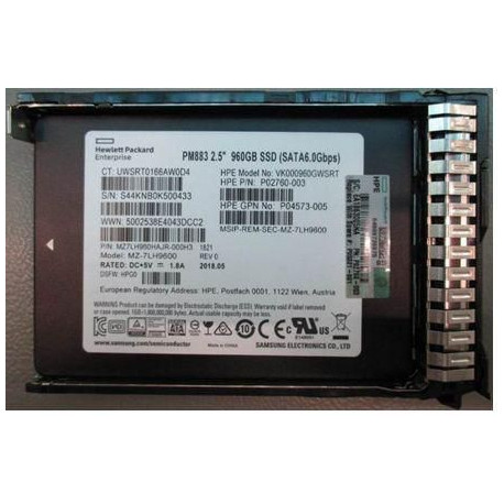 HP SSD 960GB 25 Inch SFF Référence: P05321-001