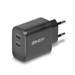 Lindy 65W USB 2 x Type C GaN Charger Référence: W129171129