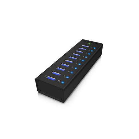 ICY BOX USB 3.0 Hub, 10 Port Reference: IB-AC6110