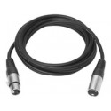 Vivolink XLR M/F cable 2 m Black Reference: PROAUDXLRMF2