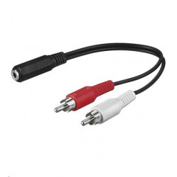 MicroConnect Audio Adapter Cable, 0,2 meter Reference: AUDALH02