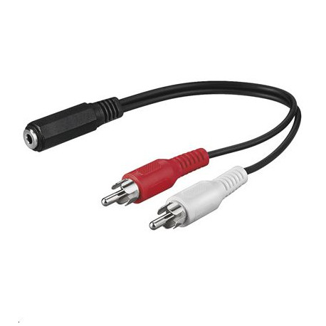 MicroConnect Audio Adapter Cable, 0,2 meter Reference: AUDALH02