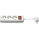 MicroConnect 3-way Schuko Socket 1,5M White Reference: GRU003W-SWITCH