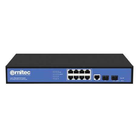 Ernitec Managed Layer 2+ Switch, 8 x Référence: W128992806