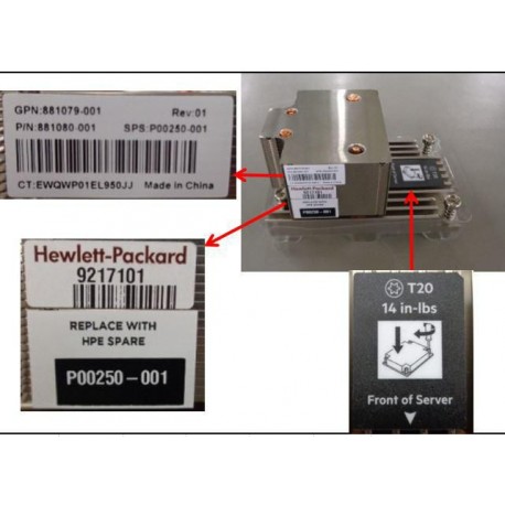 HP HEATSINK PERF 2U Référence: W127035120 