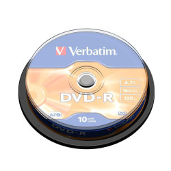 Verbatim DVD-R, General, 16X, 4.7GB Référence: 43523