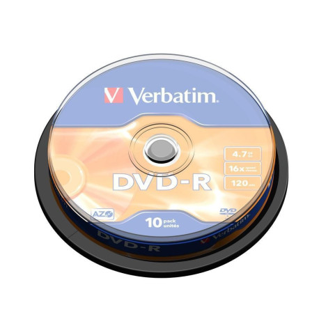 Verbatim DVD-R, General, 16X, 4.7GB Référence: 43523