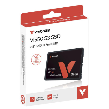 Verbatim VI550 S3 2.5 SSD 512 GB Référence: W125660299