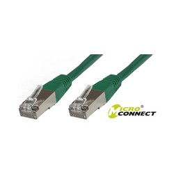 MicroConnect F/UTP CAT6 3m Green LSZH Ref: STP603G